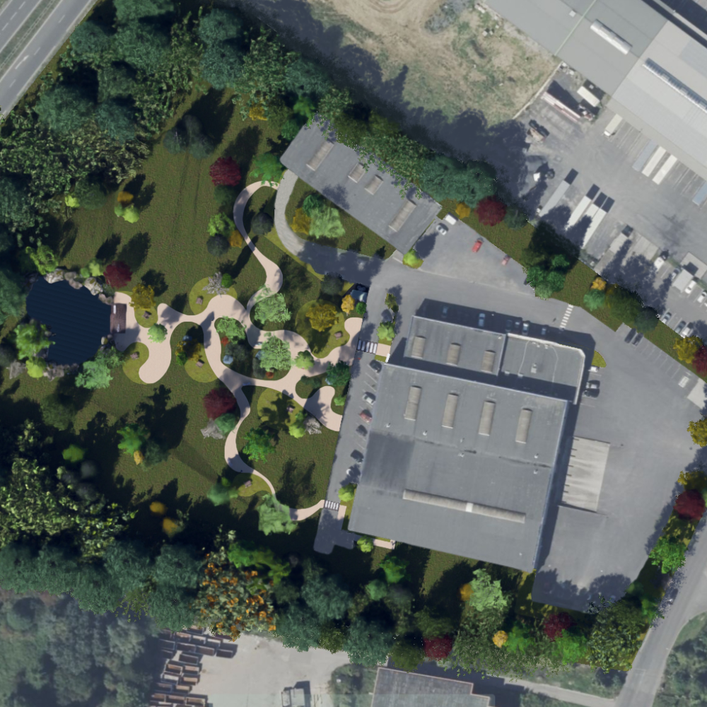 Jardin d'entreprise