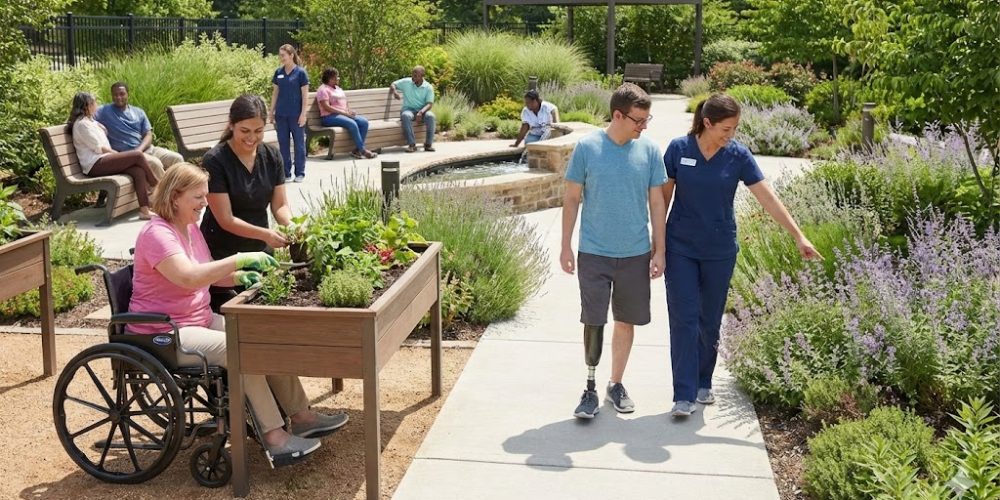 Jardins de soins conception